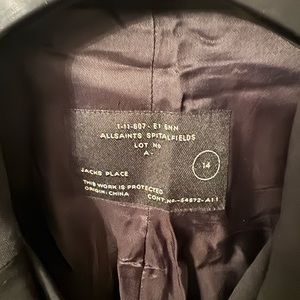 All Saints RARE Riding Jacket black